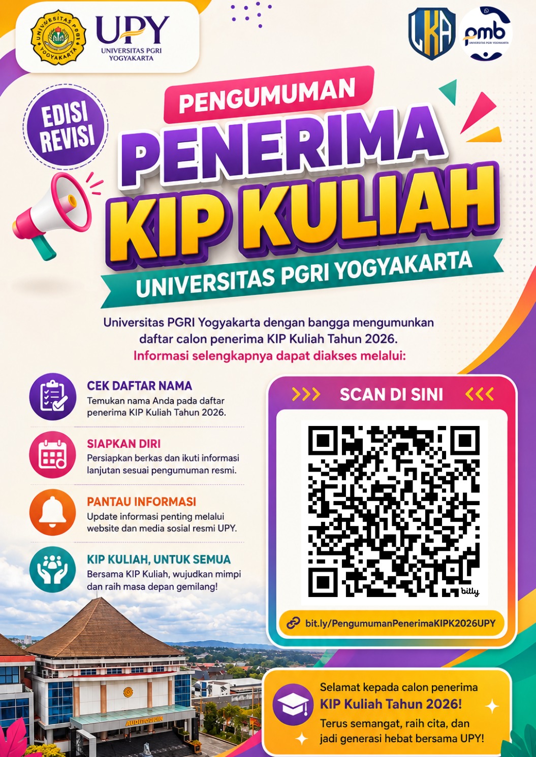 FINAL PENGUMUMAN PENERIMA KIP KULIAH TAHUN 2026