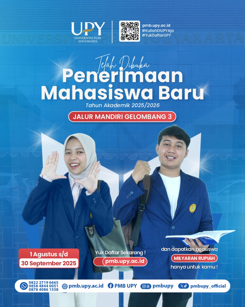 PENDAFTARAN GELOMBANG 3 UPY